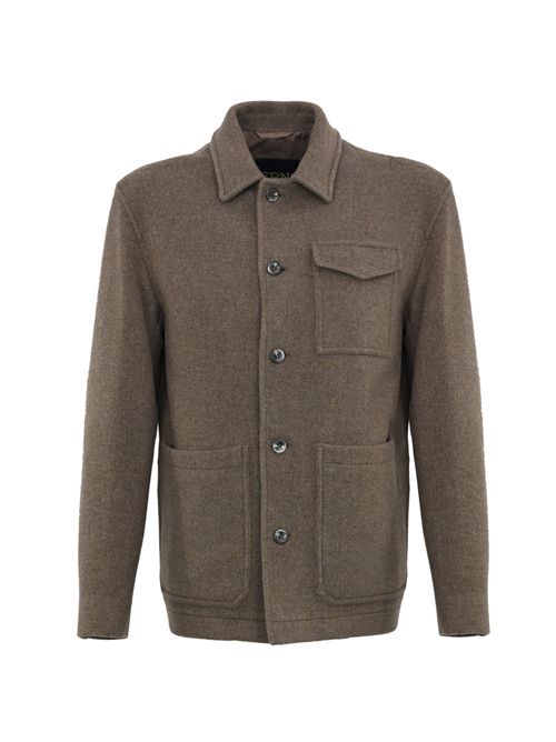 Giacca Field in lana riciclata Tortora scuro Herno | FI000138U 33475R2700